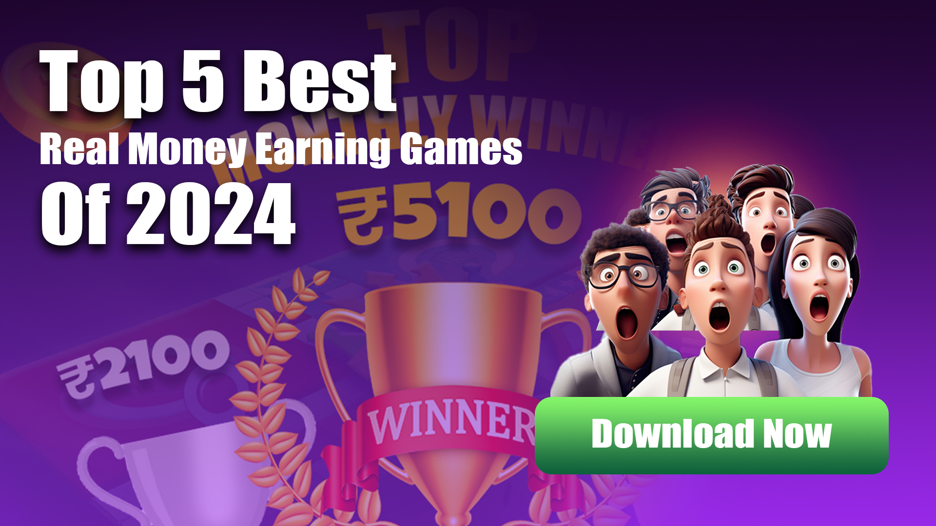 TOP 5 ONLINE EARNING GAMES FOR CASH